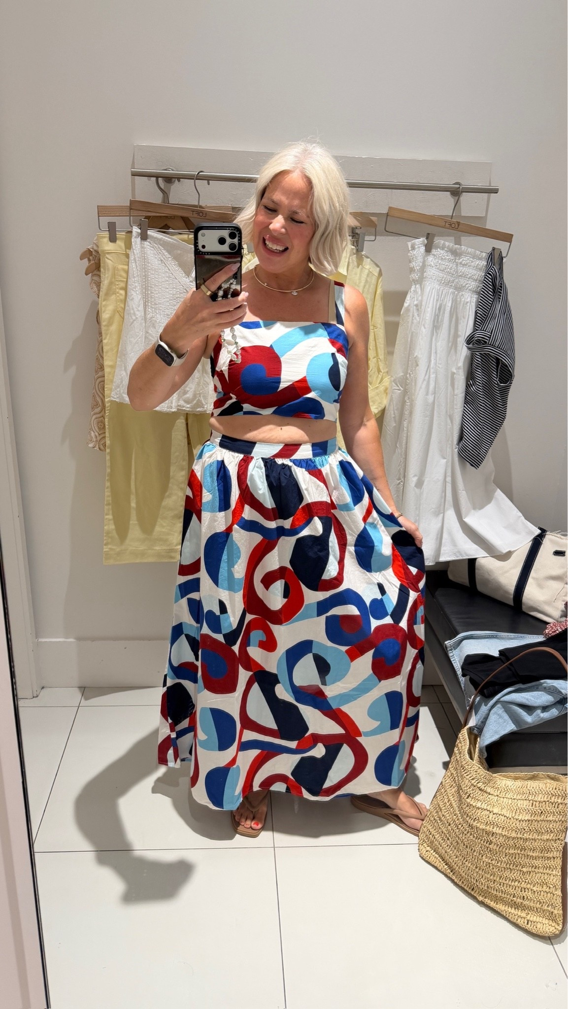 Love the pattern on this skirt set!! Perfect for summer vacation! Wearing size small, would size up to a medium!

#LTKootd #LTKSeasonal #LTKSaleAlert