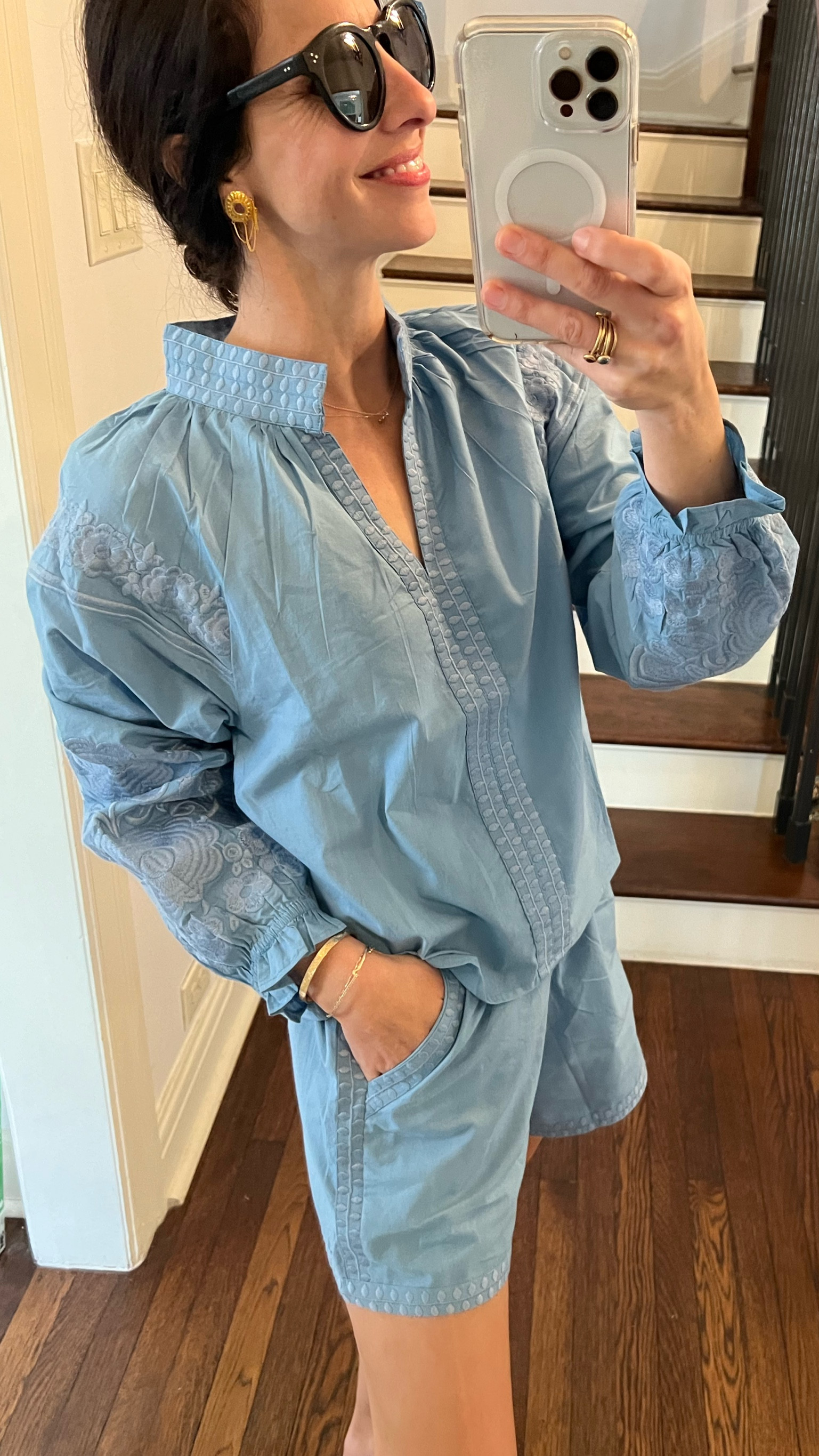 Julia Amory shorts set…3 outfits in 1!! Worn as a set, throw the shorts on with a tee, or the top on with jeans. Instant chic 🤍 wearing a Small top and XS shorts 

#LTKstyletip #LTKsalealert #LTKSpringSale