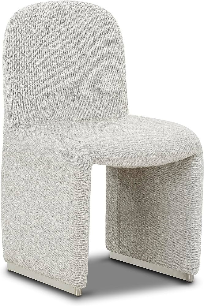 POLY & BARK Sisak Dining Chair, Black & White Boucle | Amazon (US)