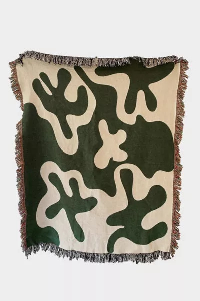 Clr Shop Dancing Shapes Woven Throw Blanket | Urban Outfitters (US and RoW)