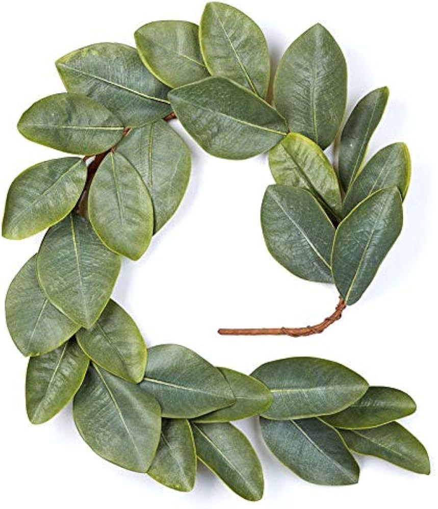 Natural Looking Williamsburg Magnolia Leaf Garland for Home Decor, Wedding and Holiday Decorating... | Amazon (US)