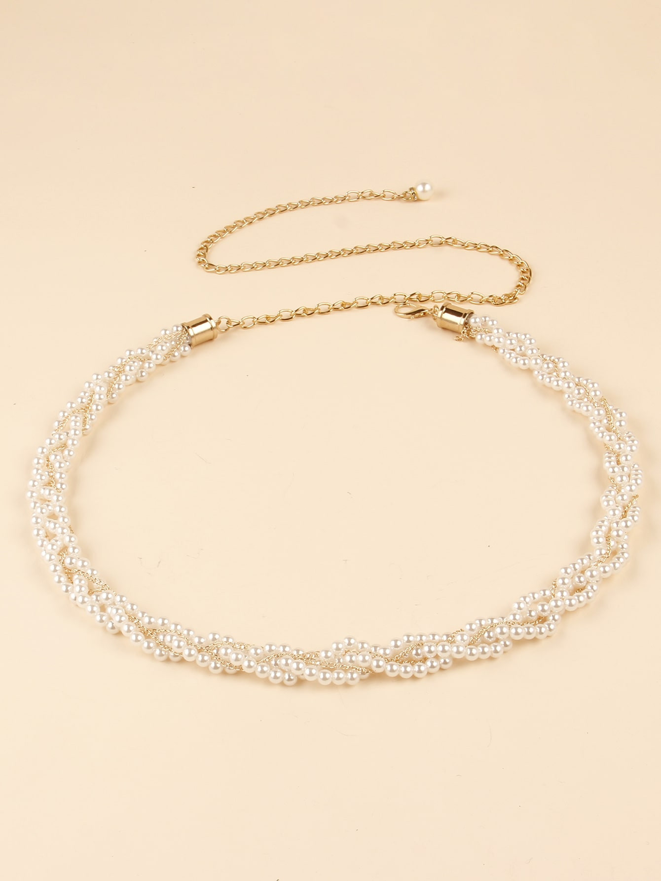 Faux Pearl Waist Chain Belt | SHEIN