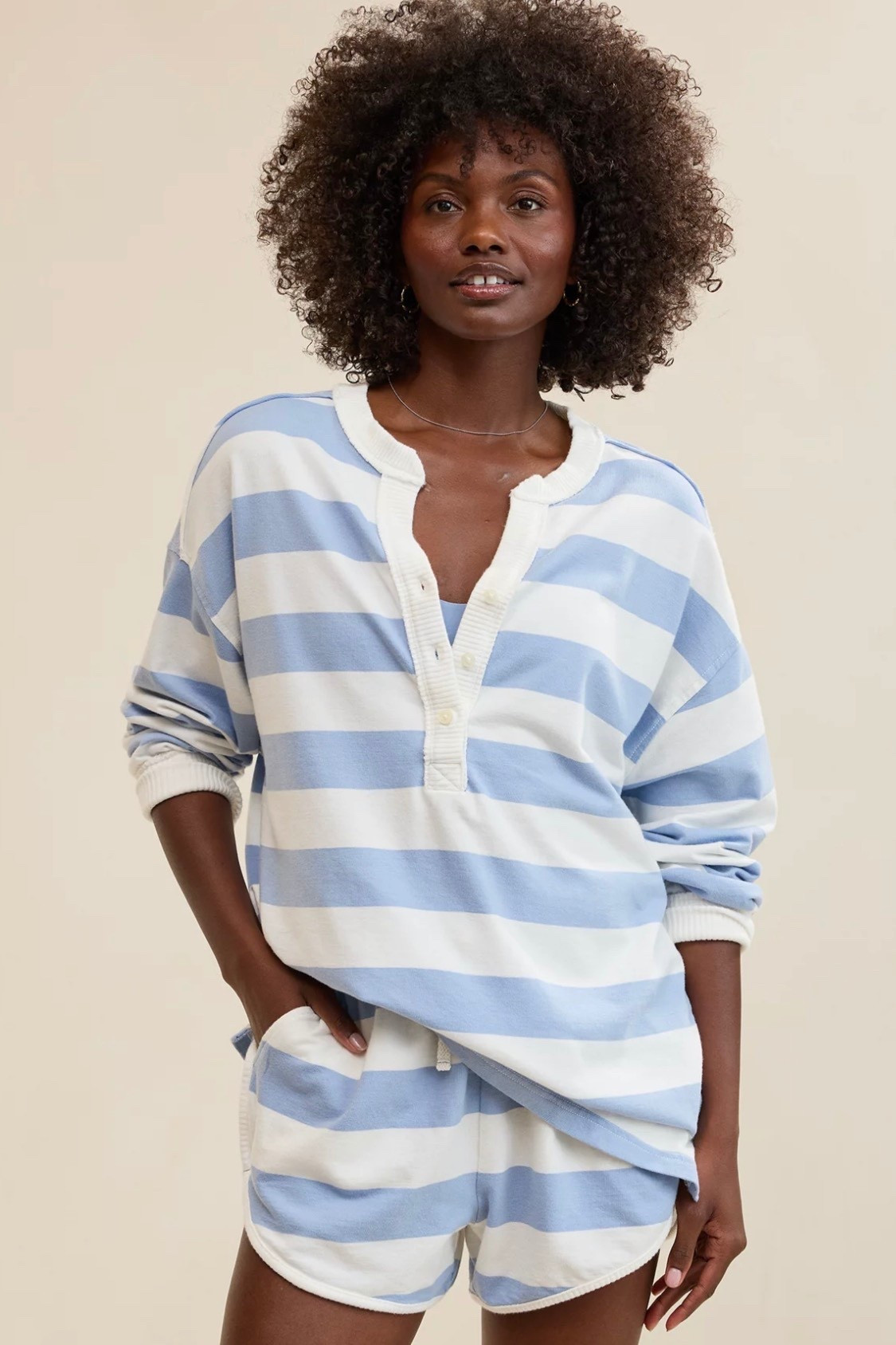 Aerie Poolside Terry Henley Sweatshirt and Shorts

#LTKxAerie #LTKSaleAlert #LTKTravel