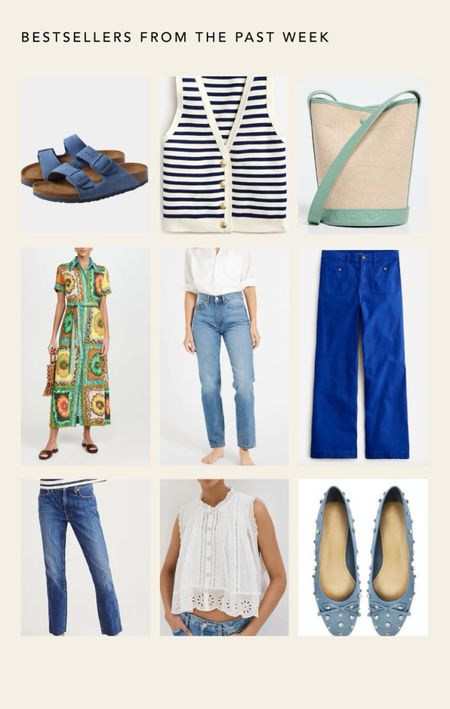 Best sellers from last week!! The Birkenstocks are so LOVED, they sold out, but are linked here to another website! #shopbop #jcrew 

#LTKSeasonal #LTKworkwear #LTKtravel