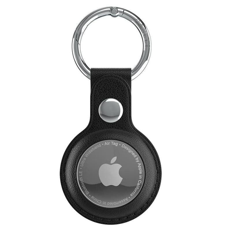 Black AirTag Keychain | CASELY