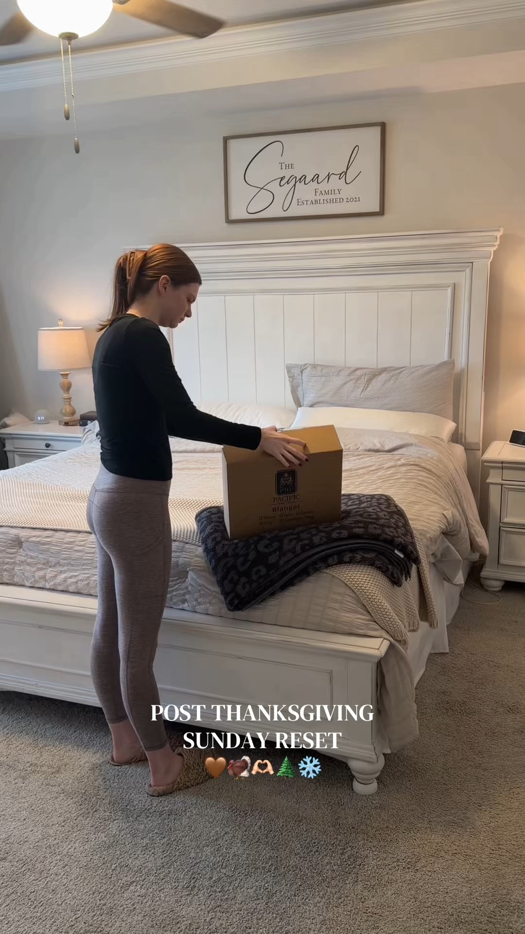 Time for a post Thanksgiving Sunday reset and switching out our bedding for winter! I added this cozy waffle knit blanket for extra warmth! 

#LTKCyberWeek #LTKSeasonal #LTKHome