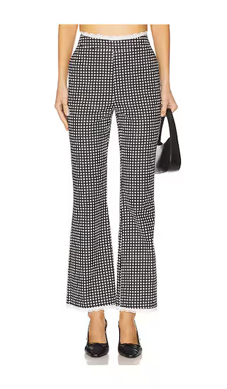 Crop Straight Pant in Black Mult | Revolve Clothing (Global)