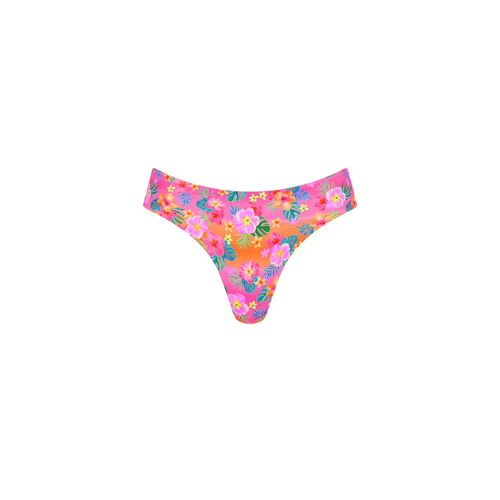 Lettuce Frill Thong Bikini Bottom - Summer Glow | Kulani Kinis US