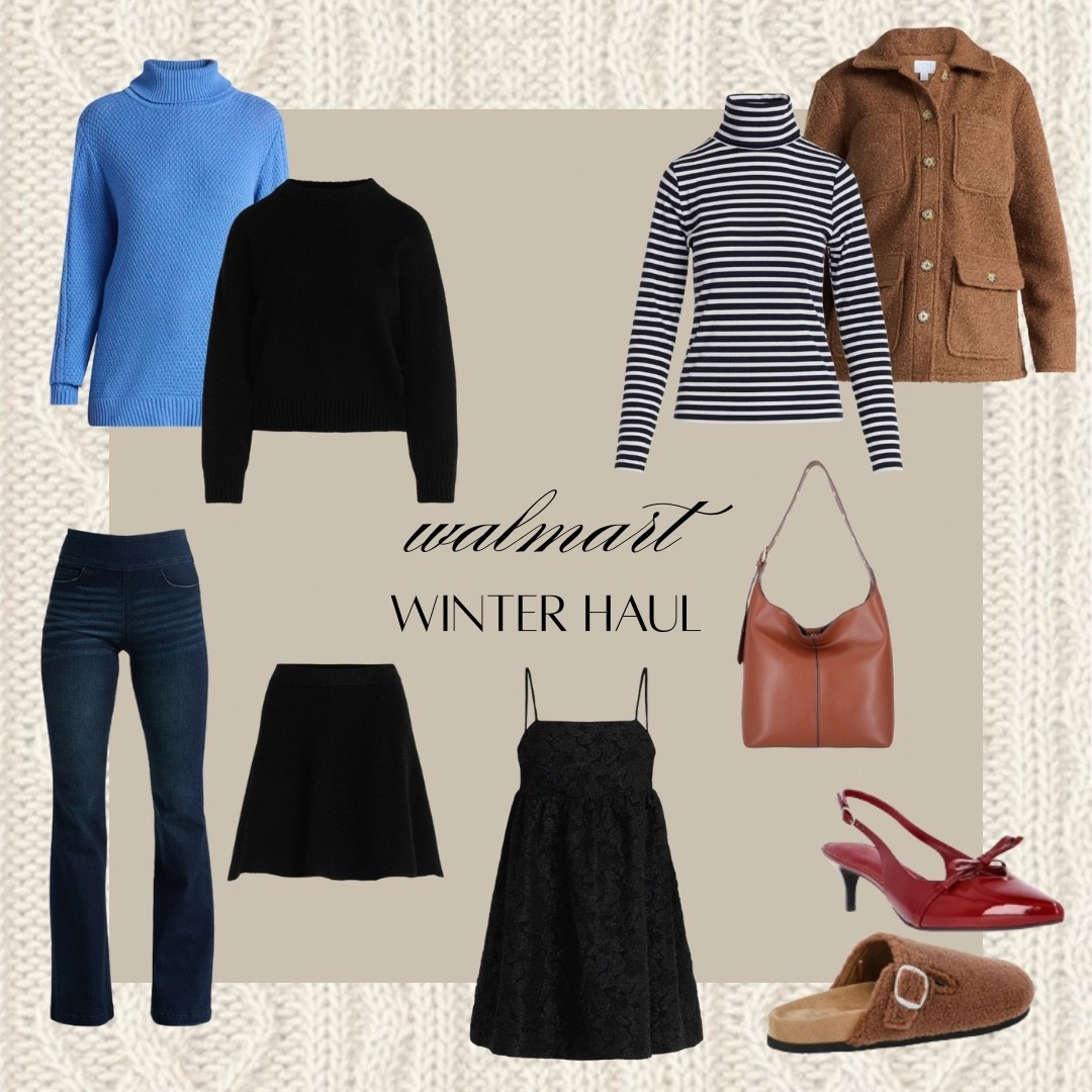Affordable, stylish finds I’m loving this season — from cozy knits and classic stripes to chic dresses and on-trend shoes. Whether you’re dressing up or keeping it casual, these Walmart picks are perfect for building a versatile winter wardrobe without breaking the bank! 

#LTKWorkwear #LTKSeasonal #LTKFindsUnder50