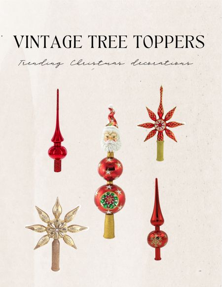 Add a touch of nostalgia and sparkle  this year with these affordable but beautiful Tree Toppers! #ltkseasonal

#LTKGiftGuide #LTKCyberWeek #LTKHoliday
