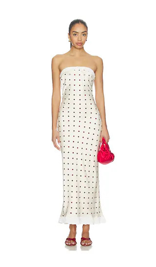 Donni Dress in Ivory Red Dots | prom dress inspo | 80s prom dress  | Revolve Clothing (Global)