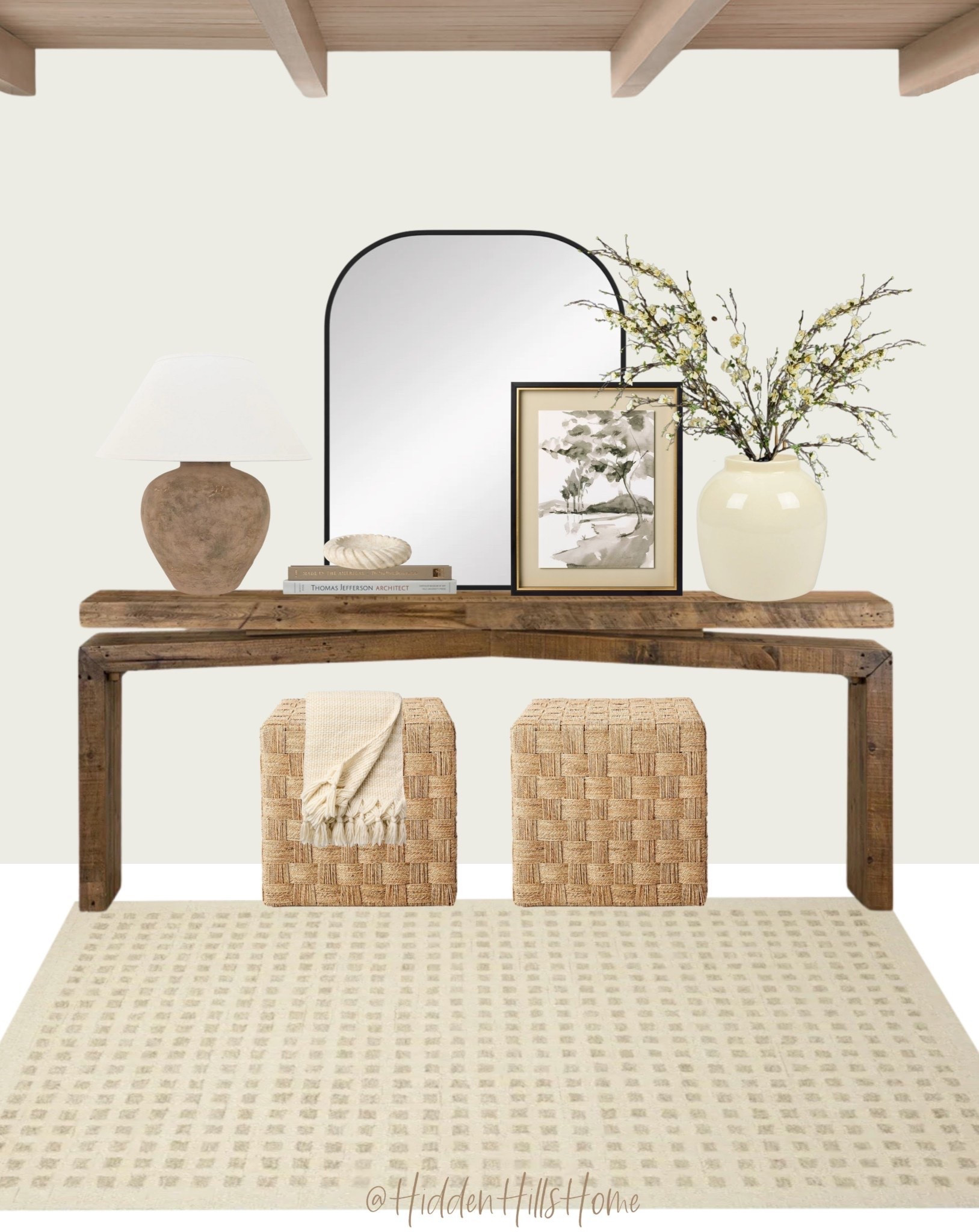 Henn table, entryway decor, console table decor, cozy home decor ideas, entryway decor inspiration, affordable decor #homedecor

#LTKHome #LTKSaleAlert #LTKSeasonal