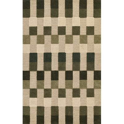 Fletcher FLT-1 Brown/Pink/Blue Wool Hand-Tufted Area Rug | Rugs Direct