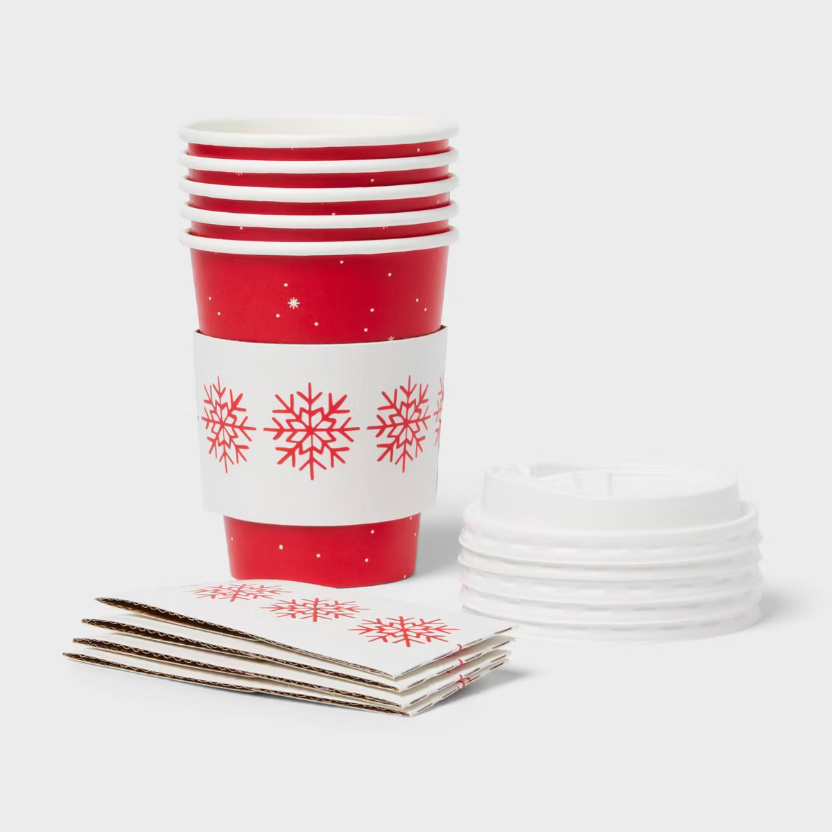 5ct Christmas Snowflake Beverage Cup - Spritz™ | Target
