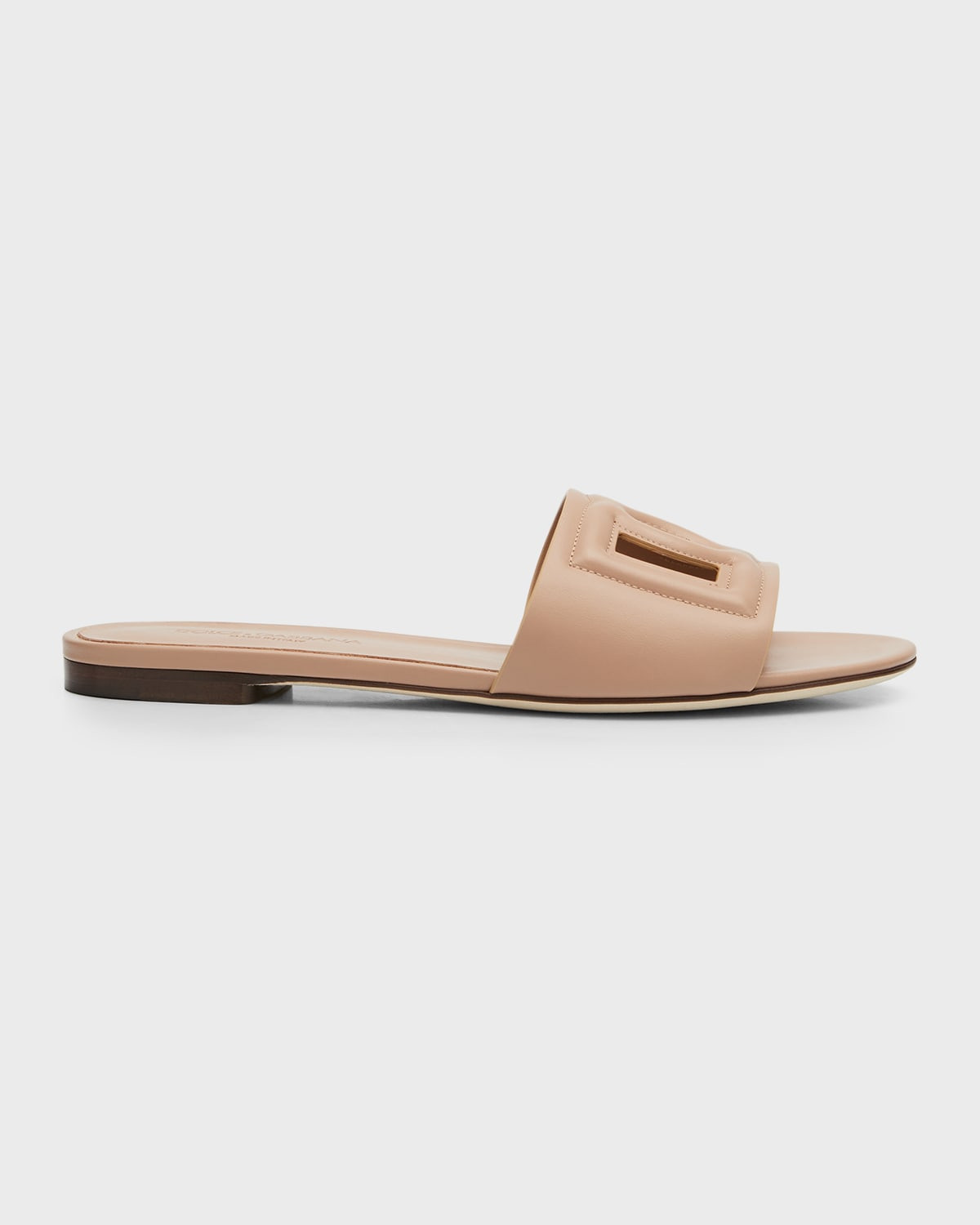 Cutout DG Flat Slide Sandals | Neiman Marcus
