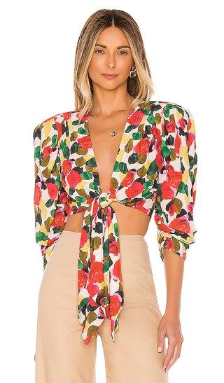 The Nikkolai Top in Watercolor Floral | Revolve Clothing (Global)