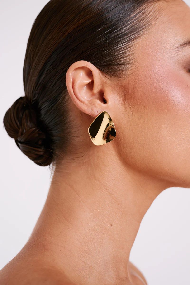 Austen Irregular Earrings - Gold | MESHKI US