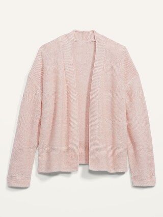 Slouchy Open-Front Cardigan Sweater for Women | Old Navy (US)