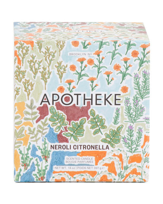 14oz Made In Usa Neroli Citronella Scented 2 Wick Concrete Candle | TJ Maxx