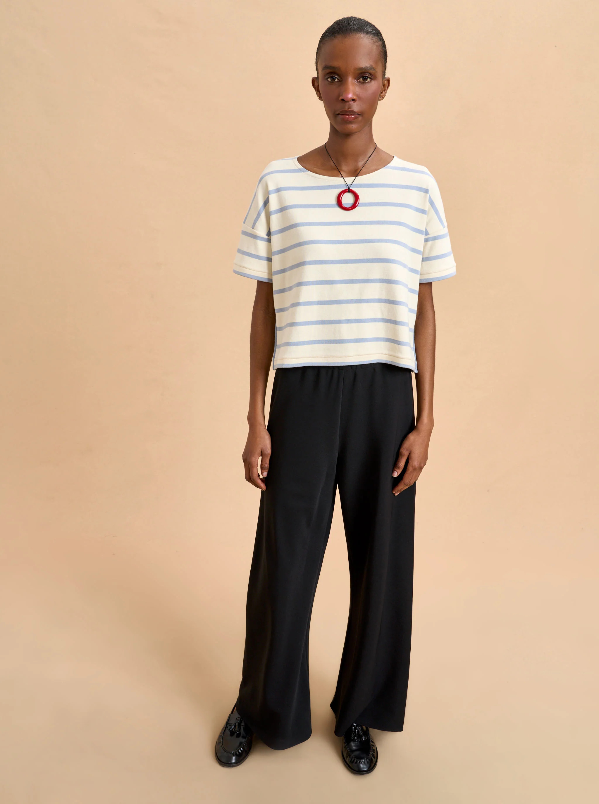 Short Sleeve Breton Tee | La Ligne