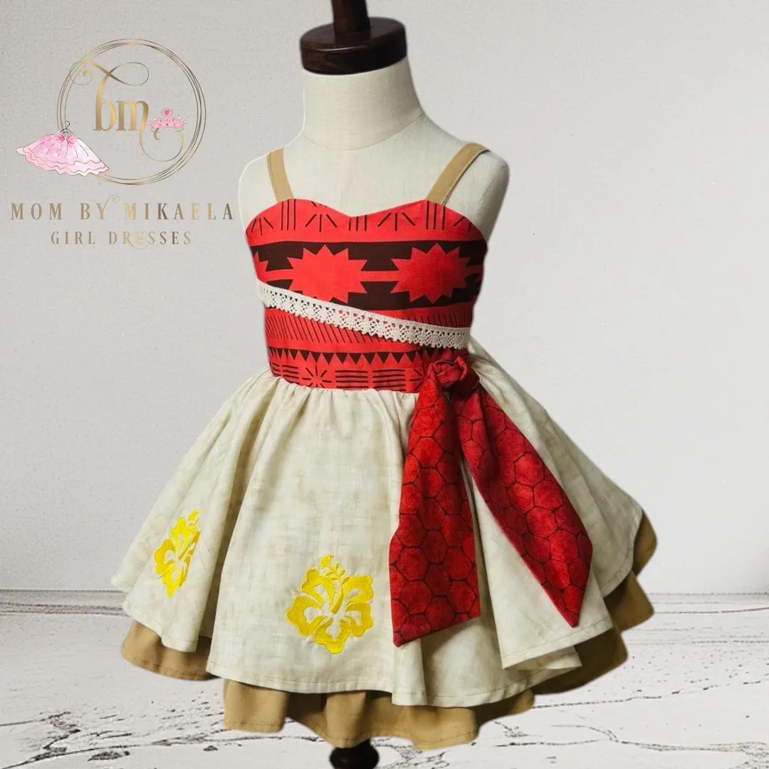 Vestido De Moana, Vestido De Cumpleaños De Moana, Vestido De Princesa Moana, Disfraz Inspirado E... | Etsy (US)