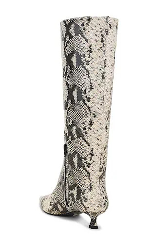 Crystal Boot in Ecru Snake | Revolve Clothing (Global)