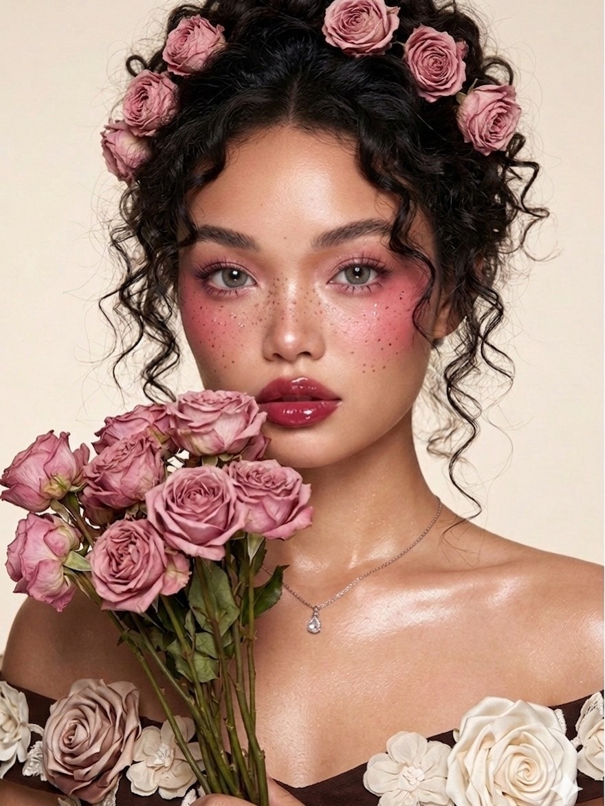 🌹 This romantic floral beauty look has my whole heart 😍 Rosy eye, glossy mauve lip, glitter freckles and fresh roses — perfect for Valentine’s Day, bridal showers, spring photoshoots or any time you want to feel ethereal ✨ Every product is linked in my LTK! #LTKbeauty #LTKfindsunder50 #LTKseasonal

#LTKOver40 #LTKBeauty #LTKSeasonal
