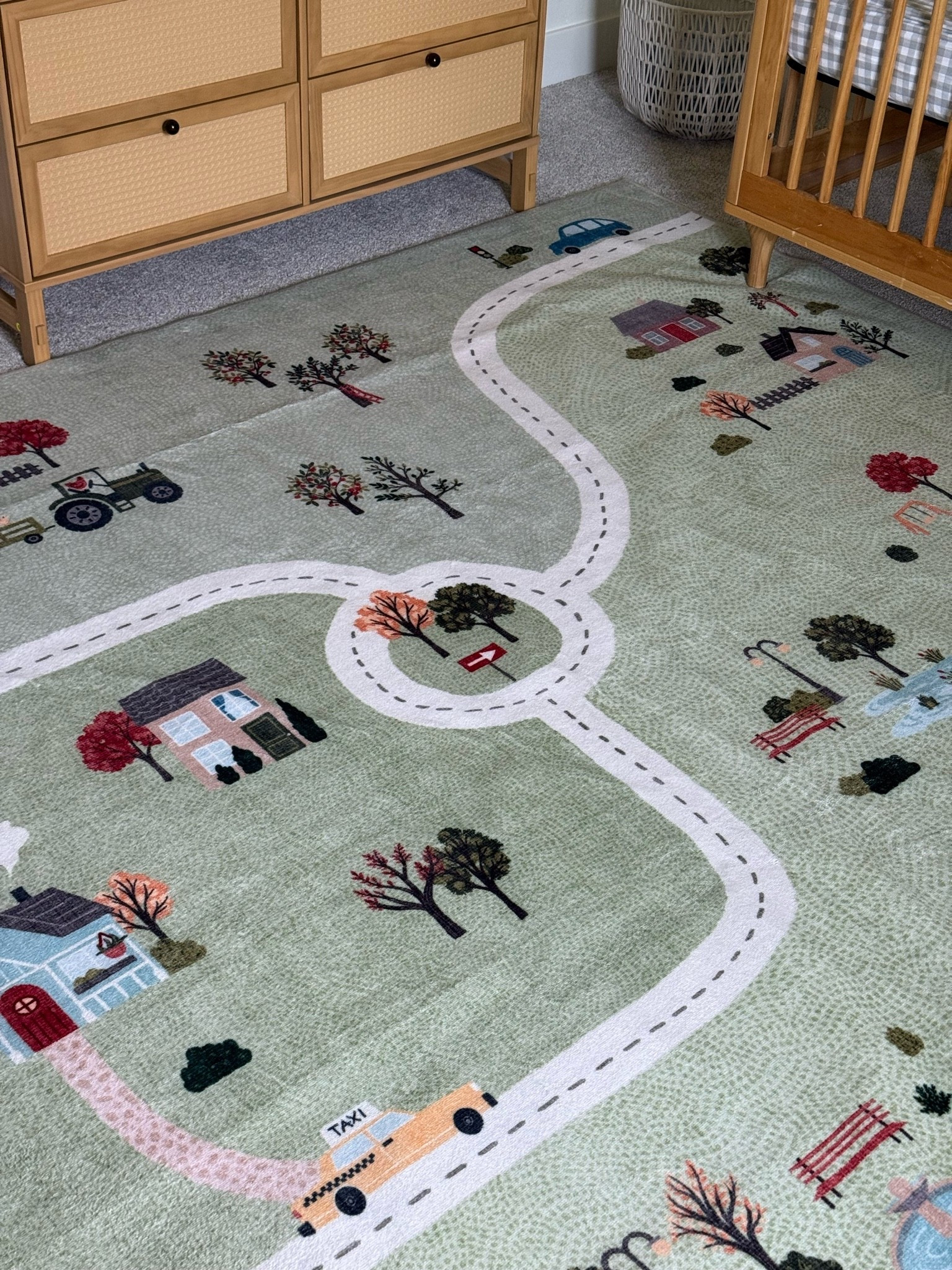 Nursery rug for our little boy came! Love it even more in person! So fun and I think he’s going to love it as he grows! Also comes in pink!

#LTKmomlife #LTKBaby #LTKKids