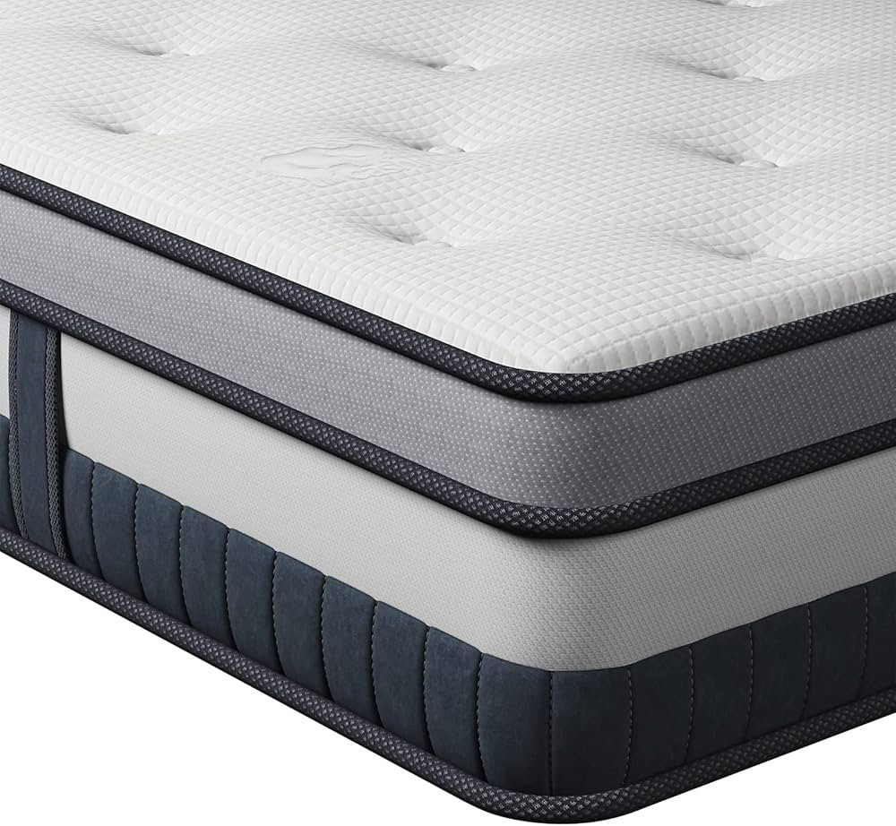 Vesgantti Twin Mattress 8 Inch Innerspring Multilayer Hybrid Single Mattress - Ergonomic Design w... | Amazon (US)
