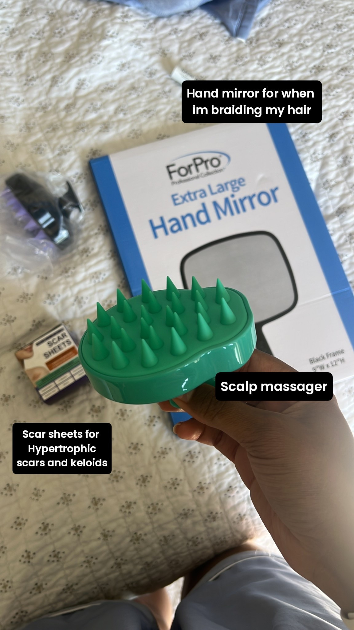 Self-care buys under $10. 
✅ silicone scar sheets
✅ scalp massager / shampoo brush
✅ handheld mirror


#LTKBeauty #LTKFindsUnder50