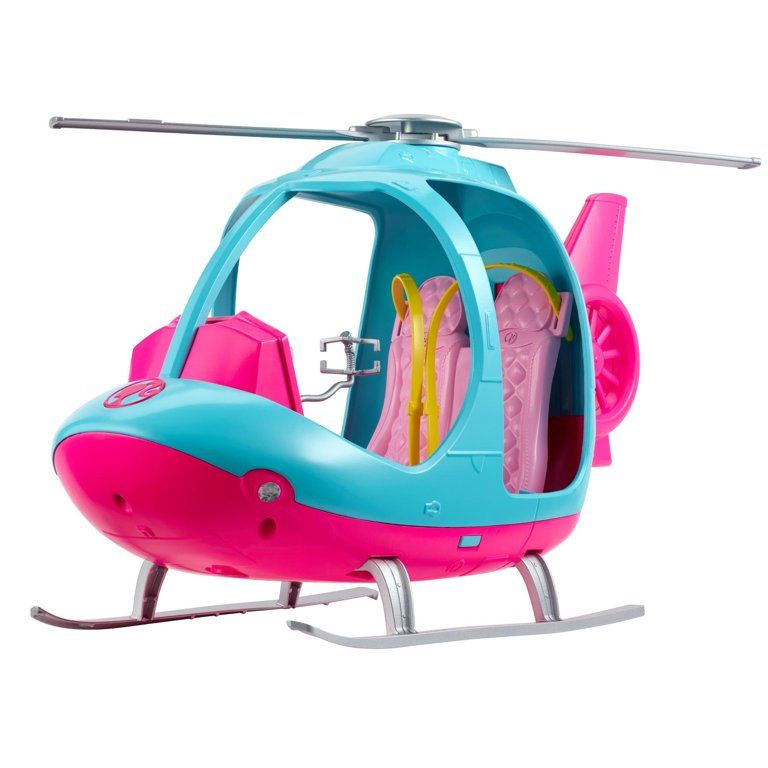 Barbie Estate Travel Pink and Blue Helicopter with Spinning Rotors | Walmart (US)