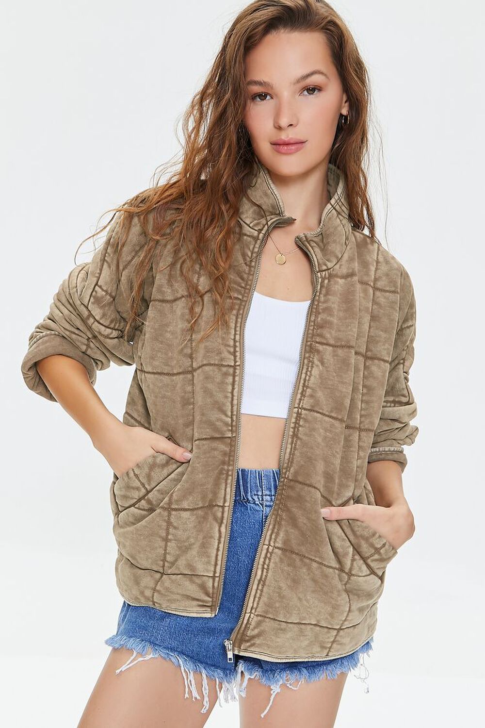 Quilted Zip-Up Jacket | Forever 21 | Forever 21 (US)