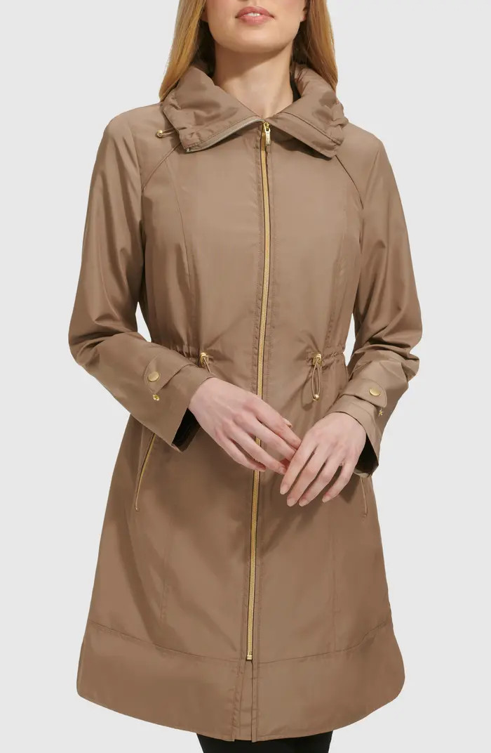 Cole Haan Signature Travel Packable Hooded Rain Jacket | Nordstrom | Nordstrom