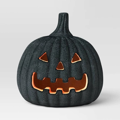 Terracotta Textured Large Jack O' Lantern Decorative Sculpture - Hyde and EEK! Boutique™ Matte ... | Target