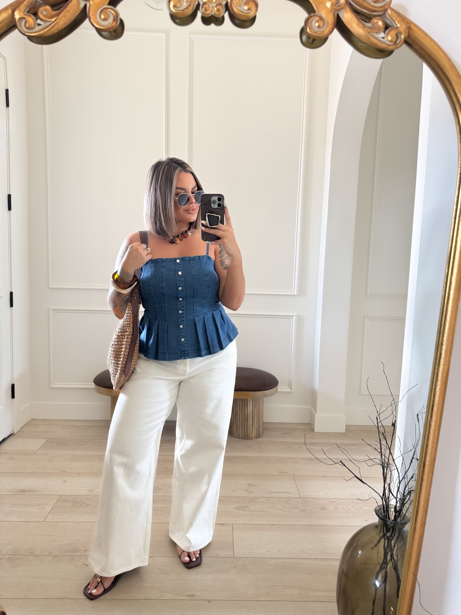 Jeans 12r 
Top L 
#amazon #denim 

#LTKootd #LTKMidsize