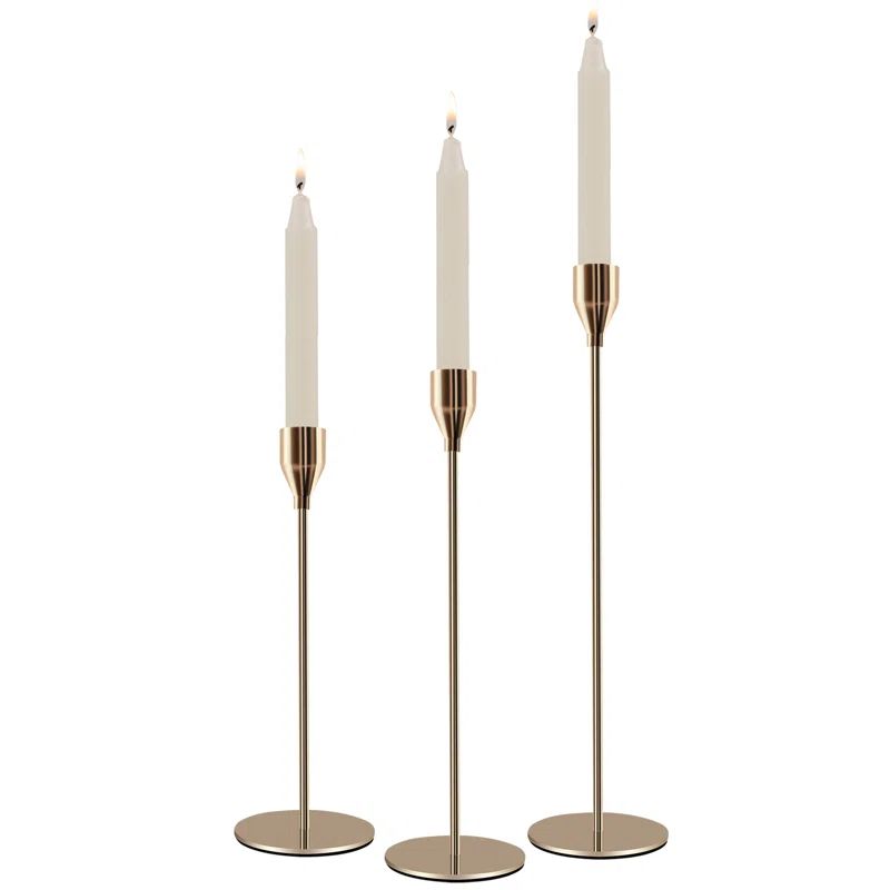 12'' H Metal Tabletop Candlestick | Wayfair North America