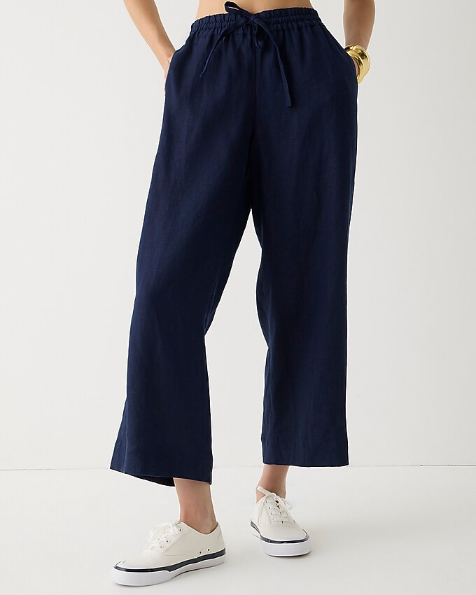 Wide-leg seaside pant in linen | J. Crew US