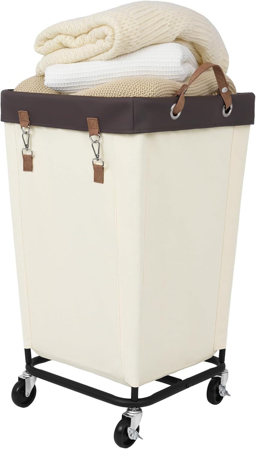 StorageWorks Laundry Hamper with Wheels, 160L Large Hampers for Laundry Rolling Laundry Basket, D... | Amazon (US)