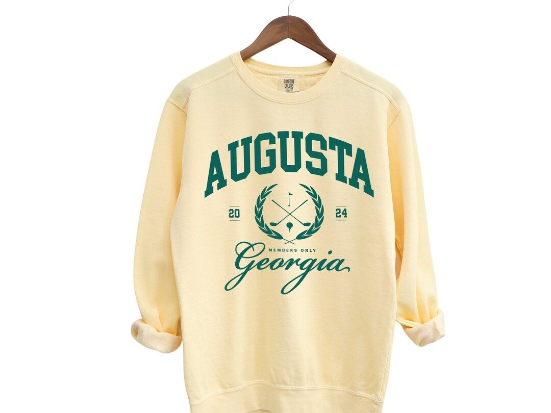 Vintage Augusta Golf Sweatshirt for Golf Girl Augusta Sweatshirt Gift for Golfer Shirt Retro Golf... | Etsy (US)