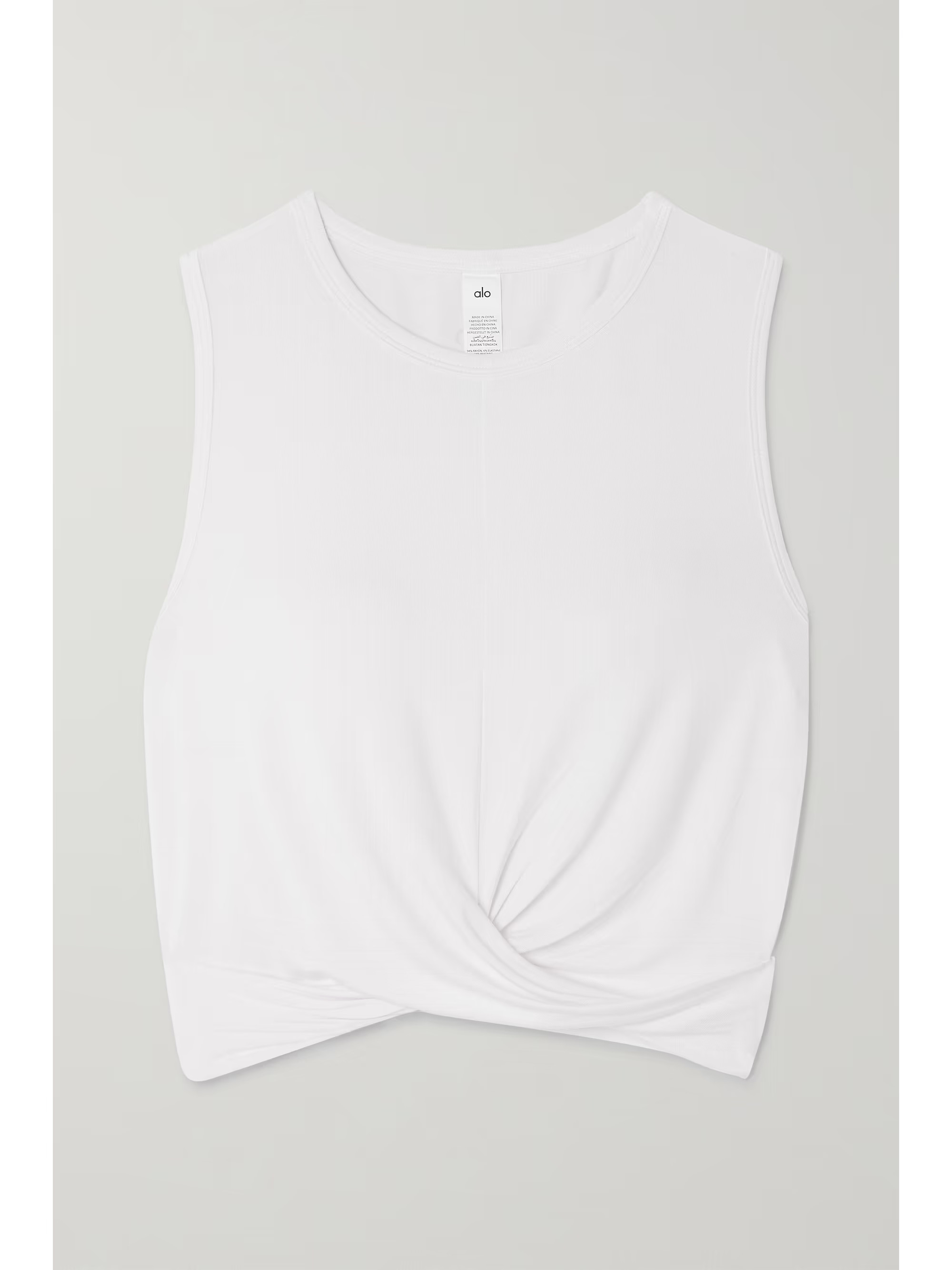 Cover cropped draped stretch-jersey tank | NET-A-PORTER (US)