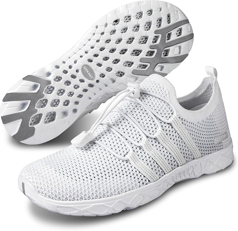 SEEKWAY Mens Womens Water Shoes Quick Dry Barefoot Aqua Shoes Beach Walking Kayaking Boating Wate... | Amazon (US)