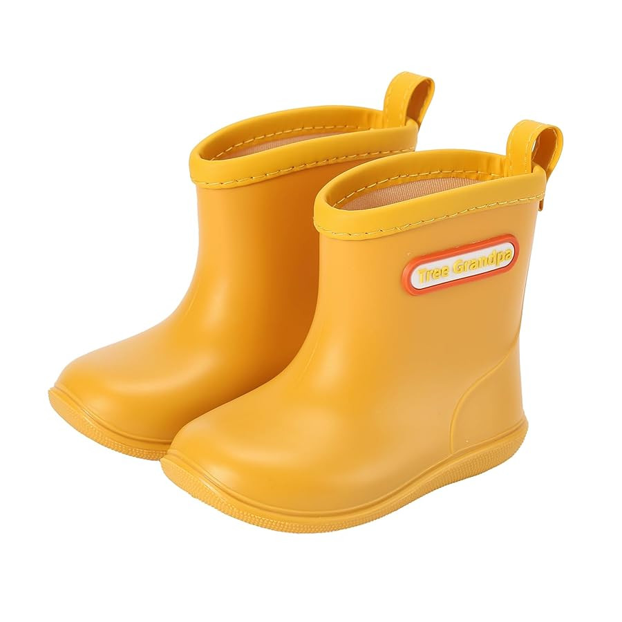 Tree Grandpa Toddler Rain Boots Baby Kids Easy-on Rain shoes Children Waterproof Shoes for Boys G... | Amazon (US)