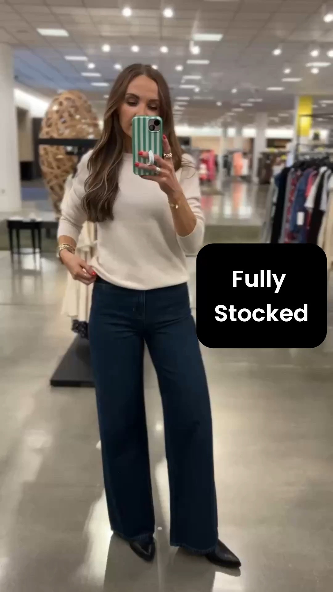 @Reformation wide leg jeans, I am in a 25 but need a 26!

#LTKgrwm #LTKSaleAlert
