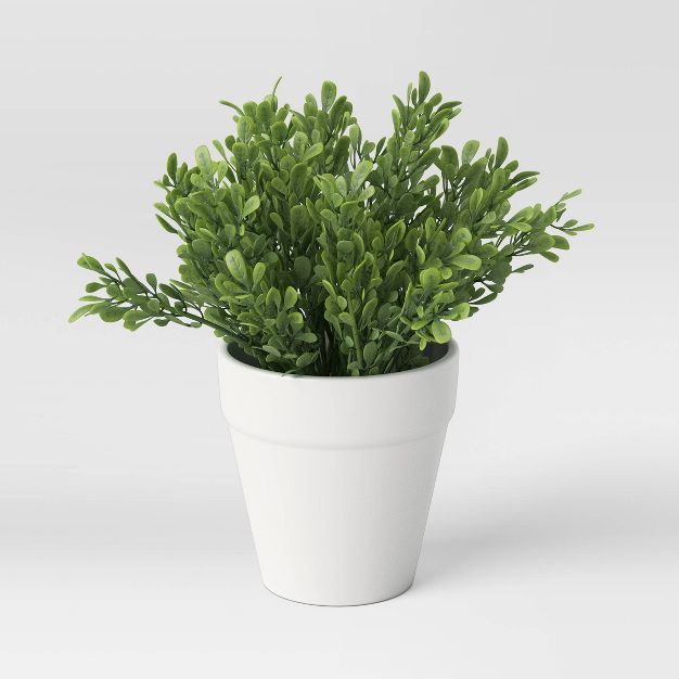 6" Artificial Sage in Ceramic Pot Green - Threshold™ | Target