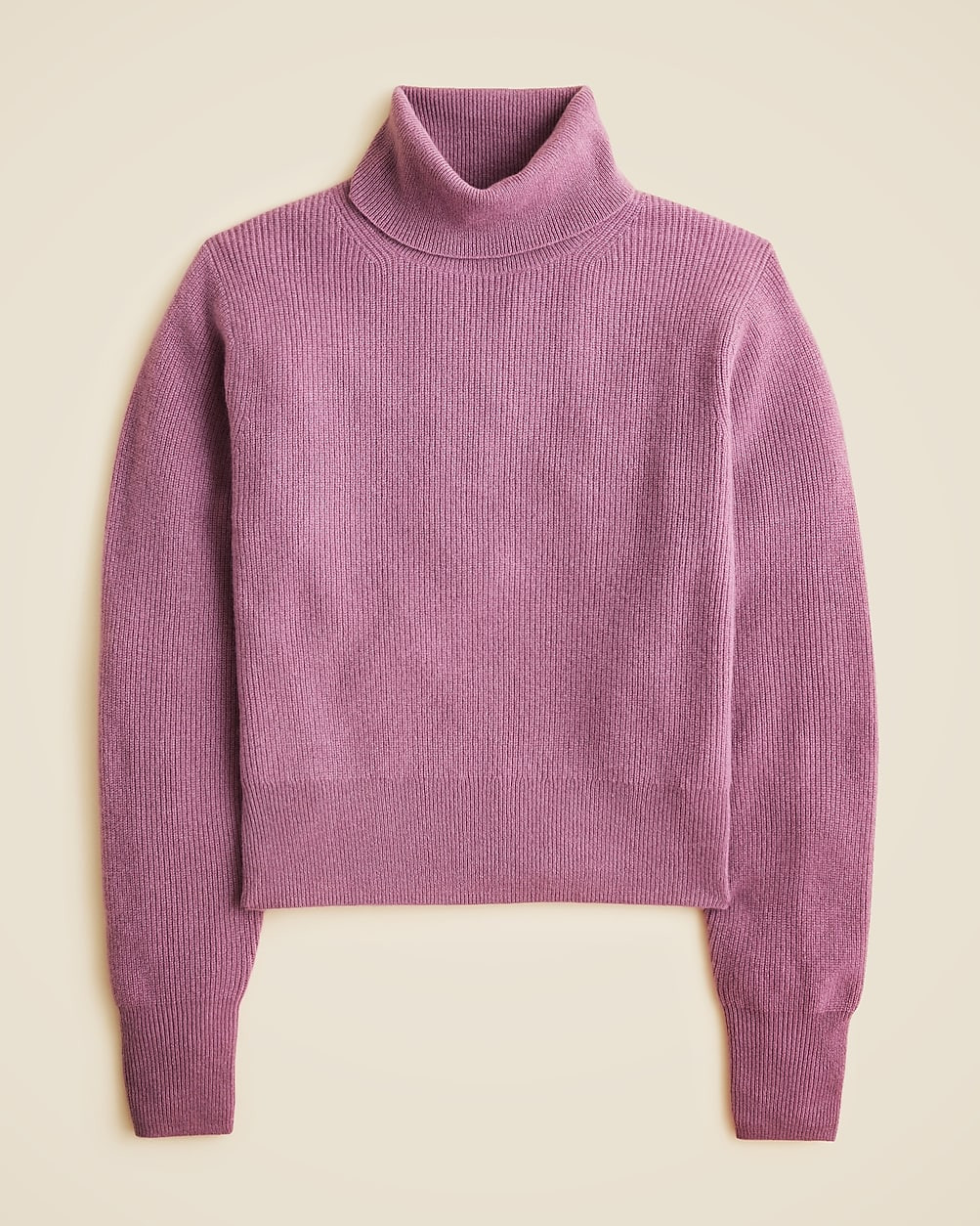 Ribbed cashmere turtleneck sweater | J. Crew US