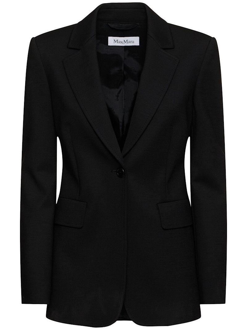 Serio wool blend single breasted blazer | Luisaviaroma