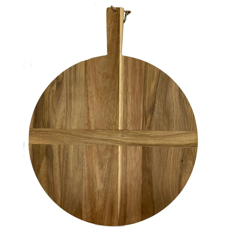 Chloe and Cotton Large Round Acacia Wood Bread Board 16" inch diameter | Walmart (US)
