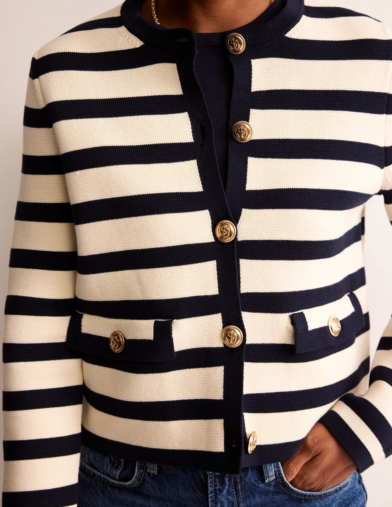 Warm Ivory/ Navy | Boden (US)