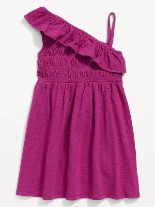 Ruffled Jersey-Knit One-Shoulder Dress for Toddler Girls | Old Navy (US)