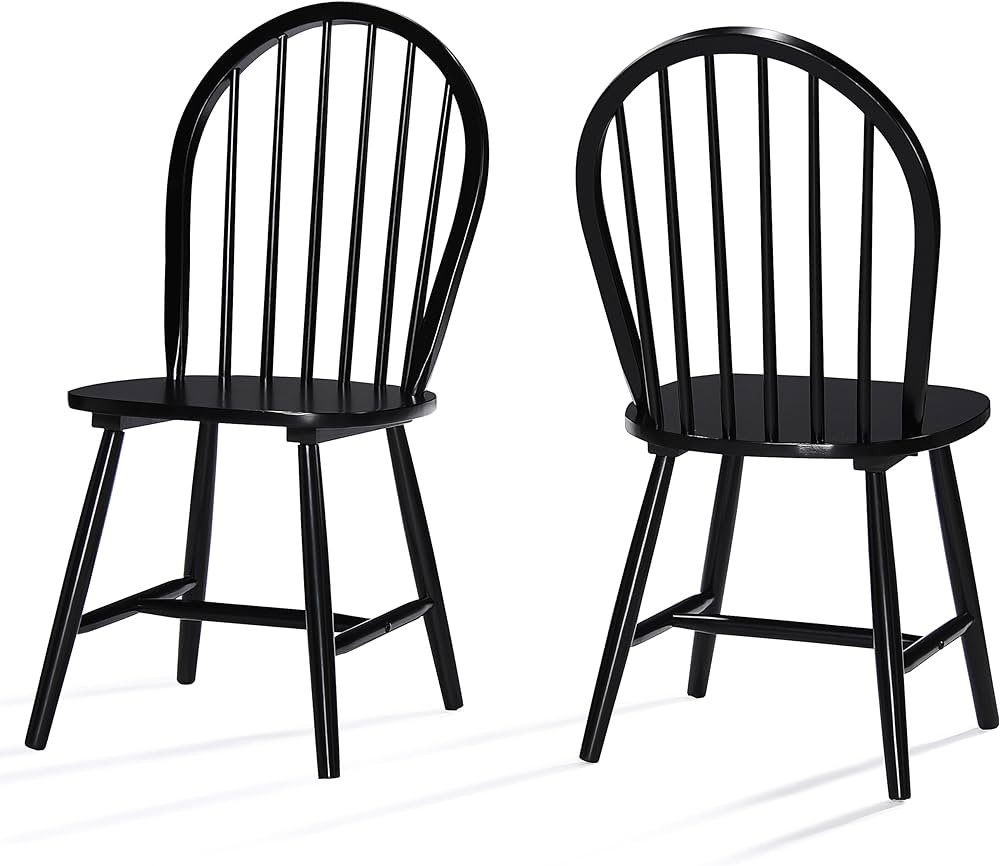 Christopher Knight Home Declan Farmhouse Cottage High Back Spindled Rubberwood Dining Chairs, 2-P... | Amazon (US)